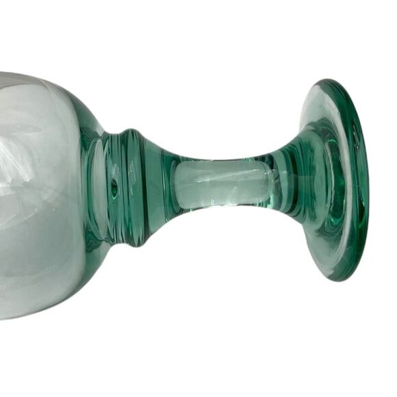 Libbey Clarion Goblets 16 oz. Spanish Green 6 7/8" Vintage Wine Glass Set of 4 - Picture 6 of 8